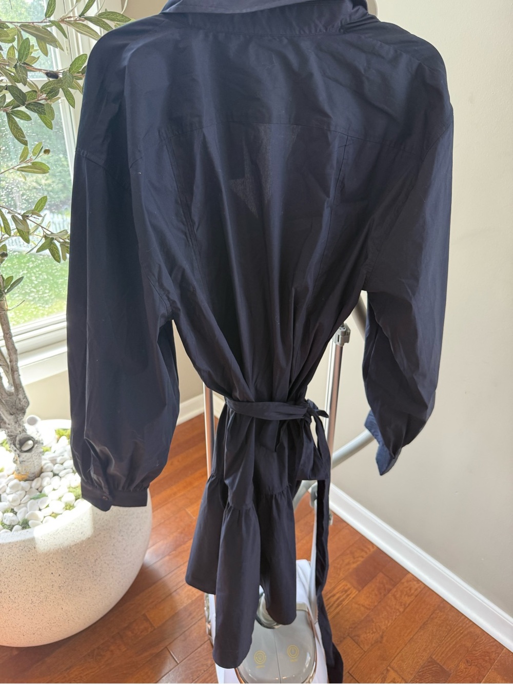 Lauren Ralph Lauren Buckle-Trim Cotton-Blend Shirtdress - Short Dresses - Picture 7 of 7